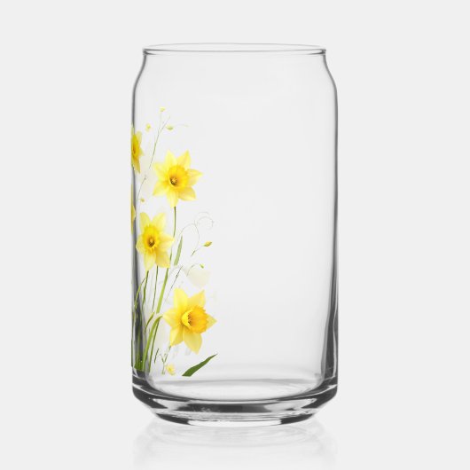 Whimsical Transparent Daffodil Garden: Dromerig Blikvorm Glas (Links)