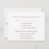 Whimsical Treding Wedding Response Card RSVP Kaartje (Achterkant)