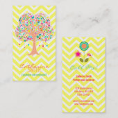 Whimsical Tree - Aangepaste (verticale) Visitekaar Visitekaartje (Voorkant / Achterkant)