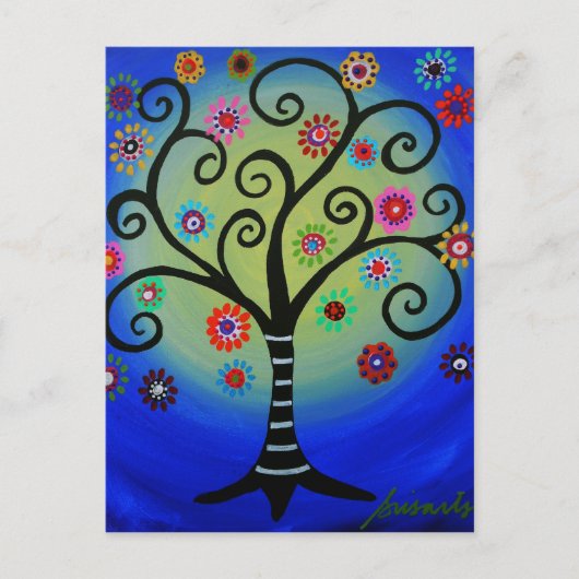 Whimsical Tree Briefkaart (Voorkant)