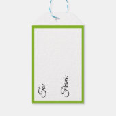 Whimsical Tree Fun Gift Label van Leslie Clair Bur Cadeaulabel (Achterkant)