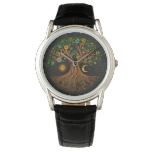 Whimsical Tree of Life - Yggdrasil Horloge