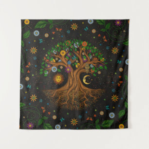 Whimsical Tree of Life - Yggdrasil Wandkleed