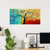WHIMSICAL TREE POSTER (Thuiskantoor)