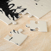 Whimsical Tree Silhouette Puzzle – 252 stuks Legpuzzel (Zijkant)