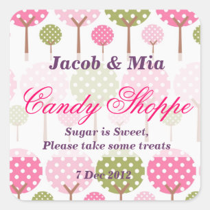 Whimsical Tree Snoep Shoppe Sticker