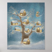  Whimsical Treehouse Storybook kids Poster (Devant)