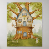  Whimsical Treehouse Storybook Poster kids (Devant)