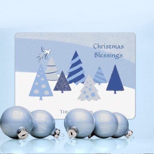 Whimsical Trees Christmas Kaart