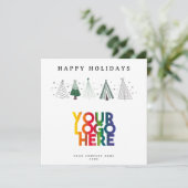 Whimsical Trees Holiday Corporate Logo Christmas (Staand voorkant)