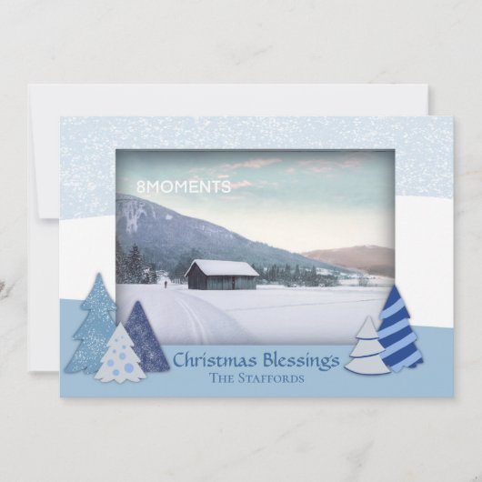 Whimsical Trees Kerstkaart (Voorkant)