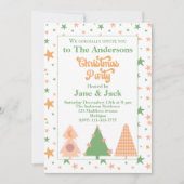 Whimsical Trees Pastel BOHO Kerstfeest Kaart (Voorkant)