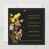 Whimsical Trees Save the Date Wedding Invitations (Voorkant)