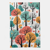 Whimsical Trees Theedoek (Verticaal)