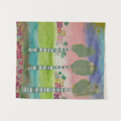 Whimsical Tropical Landscape Wandkleed (Voorkant (horizontaal))