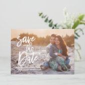 Whimsical Typography CalligraphySave the Date Kaar Save The Date (Staand voorkant)