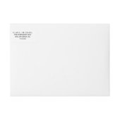 Whimsical Typography Wedloop rond Label (Voorkant)