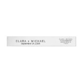 Whimsical Typography Wedloop rond Label (Individueel)