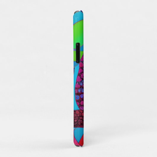 Whimsical Uil met kleurrijke veren Case-Mate iPhone Case (Achterkant/rechts)