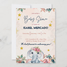 Whimsical Uitnodiging Voor Baby Shower – Mooie & A