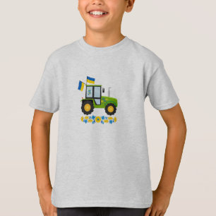Whimsical Ukraine Tractor Kinder T-shirt