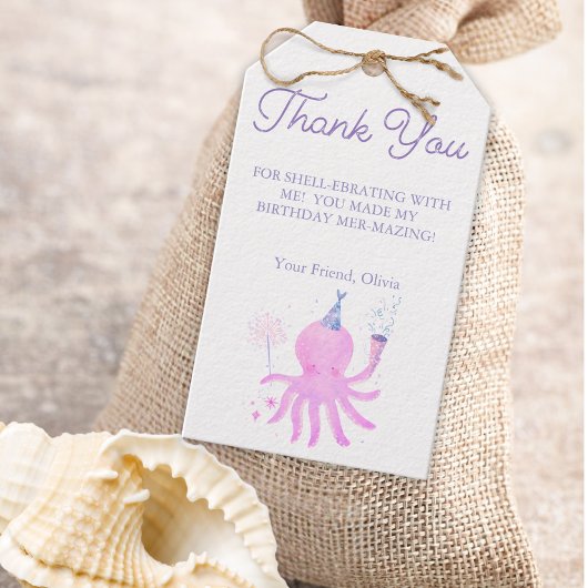 Whimsical Under the Sea Octopus Favor Cadeaulabel