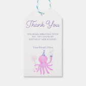 Whimsical Under the Sea Octopus Favor Cadeaulabel (Voorkant)