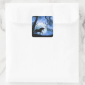 Whimsical Unicorn en Moon Night Sticker (Tas)