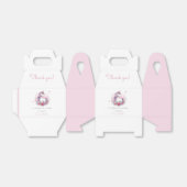 Whimsical Unicorn Waterverf Roze Verjaardag Bedankdoosjes (Uitgevouwen)