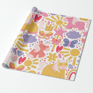 Whimsical Unicorn Wonderland Cadeaupapier