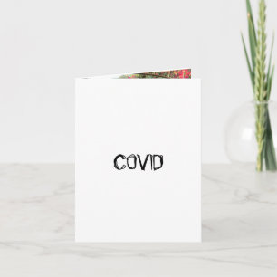 whimsical up pup foto COVID We kunnen dit likken." Bedankkaart