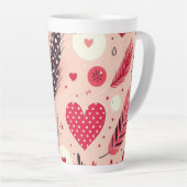Whimsical Valentijns's Love Garden Latte Mok (Rechterhoek)