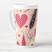 Whimsical Valentijns's Love Garden Latte Mok (Linkerhoek)