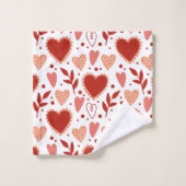 Whimsical Valentine Motif de coeur (Gant de toilette)