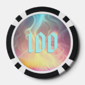 Whimsical Vape Poker Party Zakelijk Poker Chips (Achterkant)