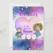 Whimsical Verjaardag Kaart voor speciale oma (Voorkant)