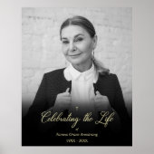 Whimsical Vier het Leven Foto Funeral Poster (Voorkant)