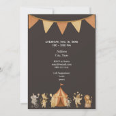 Whimsical Vintage Circus Birthday  Invitation (Dos)