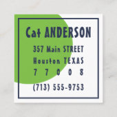 Whimsical  visitekaartje template (Achterkant)