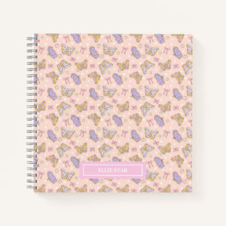 Whimsical Vlindermeisje Gepersonaliseerd Notitieboek