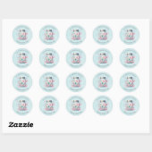 Whimsical Vlinders in een Pot Moederdag Ronde Sticker (Vel)
