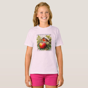 Whimsical Vogel & Appel Delight T-shirt