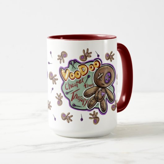 Whimsical Voodoo Doll Mug (Devant droit)
