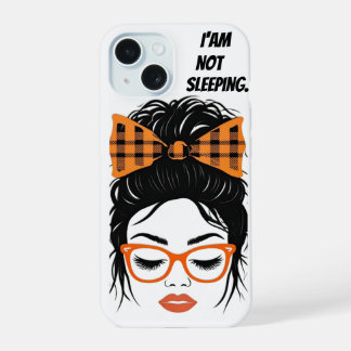 Whimsical Vrouw met sinaasappels bril iPhone 15 Hoesje