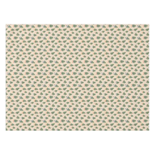 Whimsical Walking Christmas Trees Patroon Tafelkleed (Voorkant (Horizontaal))