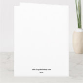 Whimsical Wasbeer met geschenken Snowy Christmas S Kaart (Achterkant)