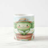 Whimsical Watercolor Garden Sprout Mug - Cute Plan (Centre)