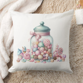 Whimsical Watercolor Sweet Candy Kussen