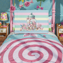 Whimsical Watercolor Sweet Candy Kussensloop