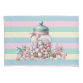 Whimsical Watercolor Sweet Candy Kussensloop (Voorkant-Links)